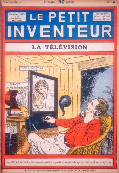 Idee voor een videotelefoon met neonbuizen voor het beeldscherm, c1927 door Unbekannt