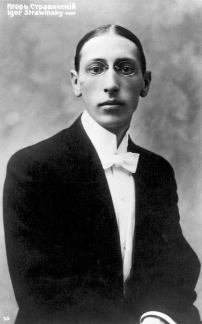 Igor Stravinsky, in Rusland geboren componist, als jonge man, ca. 1900 door Unbekannt