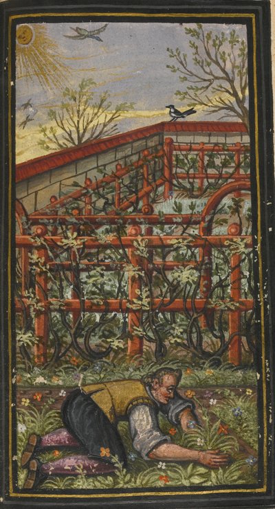 Illustratie voor De wonderlijke zomertijd van het eeuwige leven van Jacob Zader, 1603 door Unbekannt