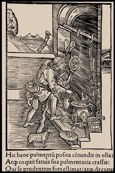 Illustratie voor het boek Narrenschip door Sebastian Brant door Unbekannt