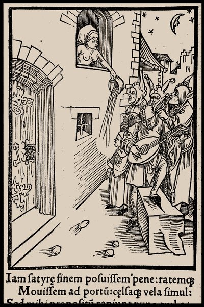 Illustratie voor het boek Narrenschip van Sebastian Brant, 1497 door Unbekannt