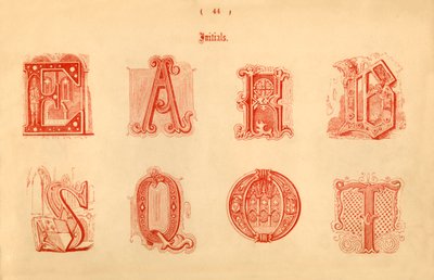 Initialen, 1862 door Unbekannt