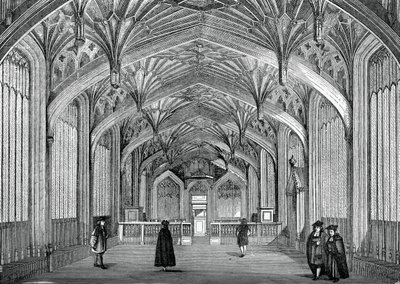 Interieur, Universiteit van Oxford, 18e eeuw, 1870 door Unbekannt