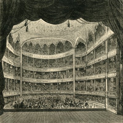 Interieur van Drury Lane Theatre, 1804, 1881 door Unbekannt