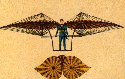 Jacob Degens vliegmachine, 1808, 1932 door Unbekannt