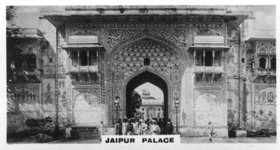 Paleis van Jaipur, India, ca. 1925 door Unbekannt