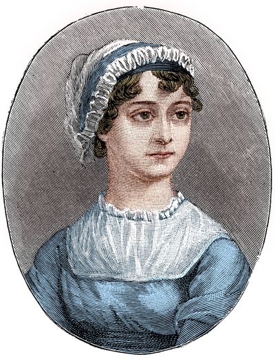 Jane Austen 1775-1817, Engelse romanschrijfster door Unbekannt