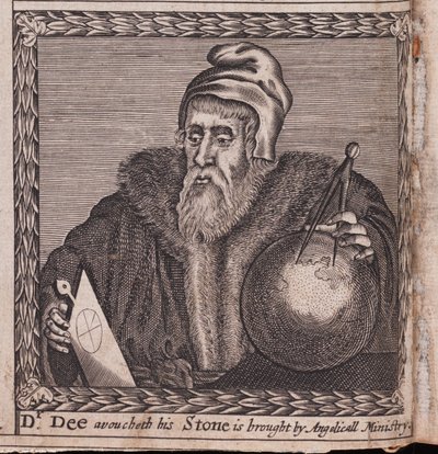 John Dee uit: De orde van de Inspirati, 1659 door Unbekannt