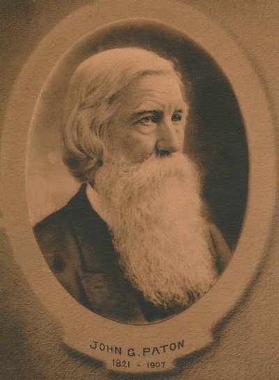 John Gibson Paton 1824-1907, in Schotland geboren Protestantse zendeling, ca. 1910s door Unbekannt