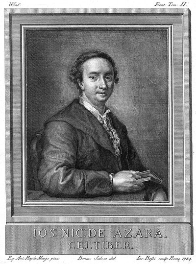 Jose Nicolas de Azara 1731-1804, Spaanse diplomaat en mecenas van kunst en literatuur, 1784 door Unbekannt