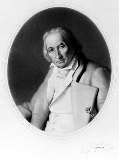 Joseph Marie Jacquard, Franse uitvinder van het Jacquardgetouw, ca. 1840 door Unbekannt