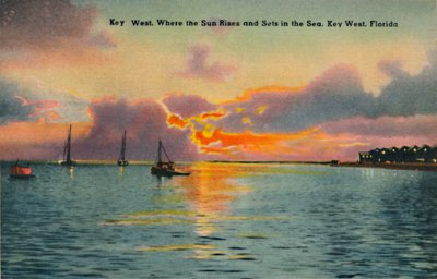 Key West. Waar de Zon Opkomt en Ondergaat in de Zee, Key West, Florida door Unbekannt