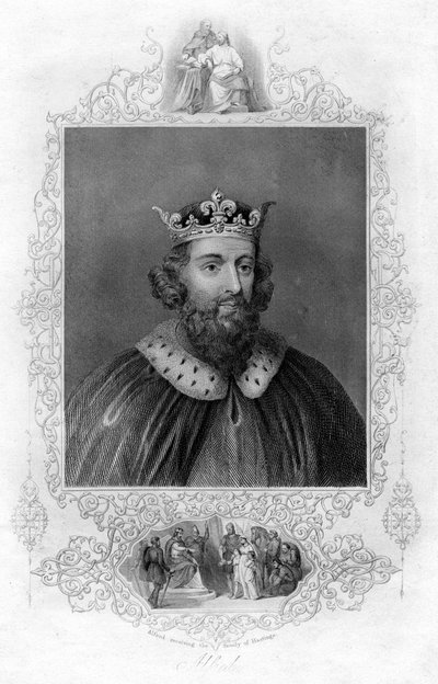 Koning Alfred de Grote door Unbekannt