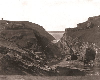 Kasteel van Koning Arthur, Tintagel, Cornwall, 1894 door Unbekannt