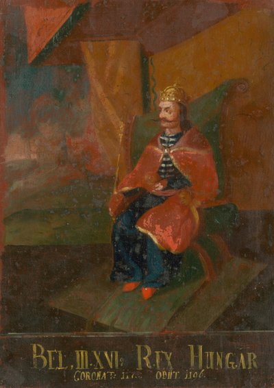 Koning Bela III van Hongarije en Kroatië, eerste helft van de 18e eeuw door Unbekannt