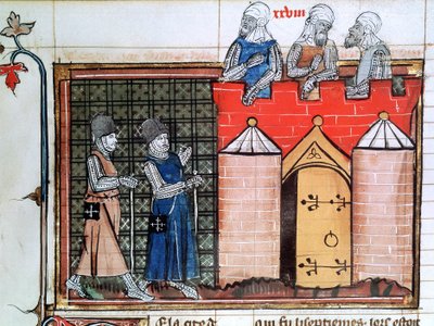 Tempeliers voor Jeruzalem, c1099, 14e eeuw door Unbekannt