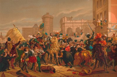 De intocht van Henri IV in Parijs, 1817 door Unbekannt