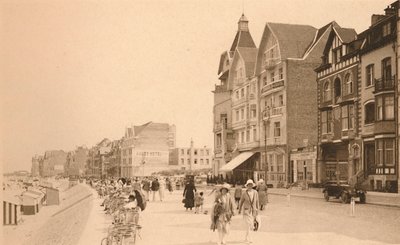 La Digue, De Promenade, ca. 1900 door Unbekannt