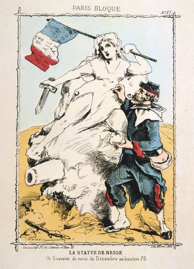 La Statue de Neige, 1870-1871 door Unbekannt