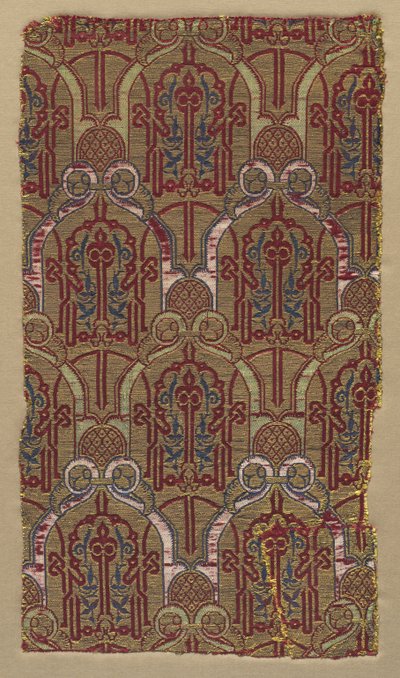 Lampas met palmetboogjes met Alhambra-muurpatroon, 1300s door Unbekannt