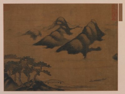 Landschap, Ming-dynastie, 1319-1644 door Unbekannt