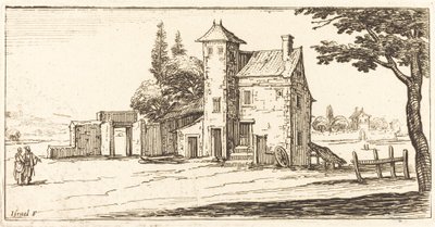 Landschap, in of na 1635 door Unbekannt