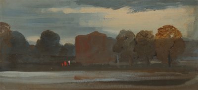 Landschap met meer door Unbekannt