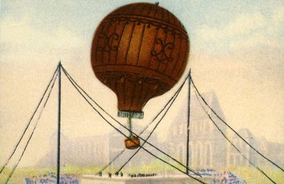 Lancering van de Montgolfier Broers ballon, juni 1783, 1932 door Unbekannt