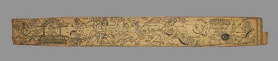 Blad uit een romance van Chandrabhanu en Lavanyavati van Upendra Bhanja..., eind 1700s door Unbekannt