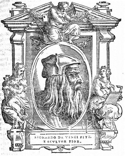 Leonardo da Vinci. Uit: Giorgio Vasari, Levens van de Meest Uitstekende Italiaanse Schilders, Beeldhouwers en Architecten, 1568 door Unbekannt