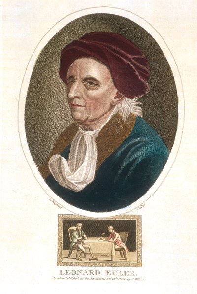 Leonhard Euler 1707-1783, Zwitserse wiskundige, 1801 door Unbekannt