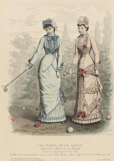 Les Modes de la Saison, Geïllustreerd familieblad, 1880 door Unbekannt