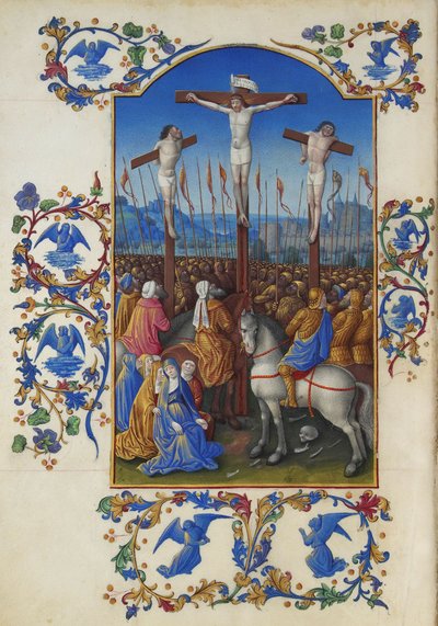Les Très Riches Heures du duc de Berry, Folio 152v - De Kruisiging door Unbekannt