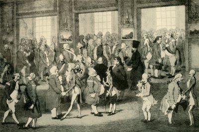 Levee van Lord Cornwallis Gouverneur-Generaal in de deuropening rechts, 1925 door Unbekannt