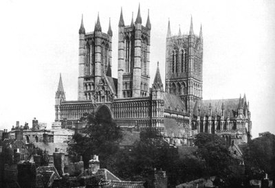 Kathedraal van Lincoln, 1926 door Unbekannt