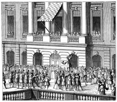 Lodewijk XV in Straatsburg, 1744, 1885 door Unbekannt