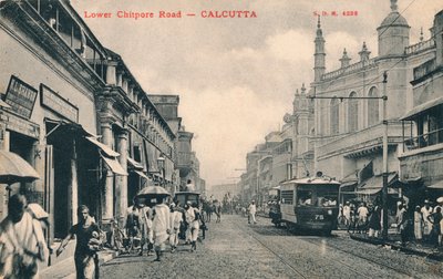 Lower Chitpore Road - Calcutta, c1910 door Unbekannt