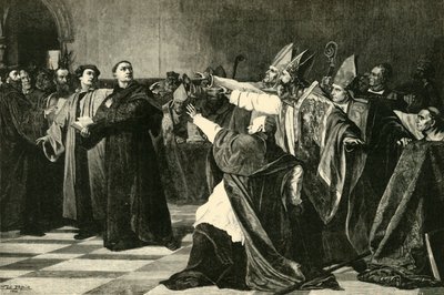 Luther op de Rijksdag van Worms, 1521, 1890 door Unbekannt