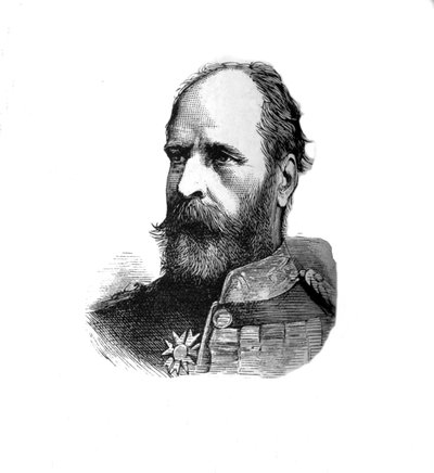 Generaal-majoor Sir E. B. Hamley, bevelhebber van de Tweede Divisie, ca. 1882 door Unbekannt