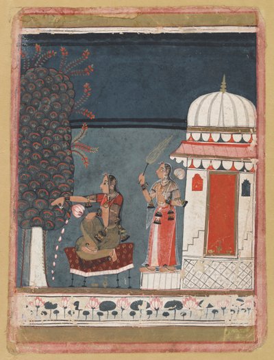 Malashri Ragini uit een Ragmala-serie, 1640 door Unbekannt