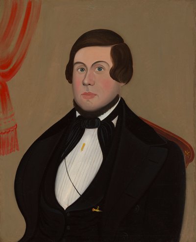 Man met gouden potlood, ca. 1850 door Unbekannt
