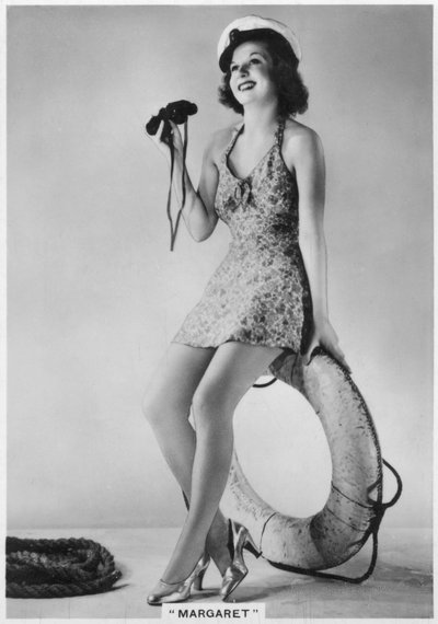 Margaret, van het Windmill Theatre, Londen, 1938 door Unbekannt