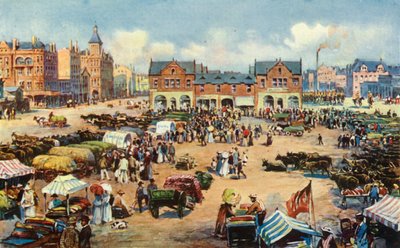 Marktplein, Johannesburg, 1901 door Unbekannt