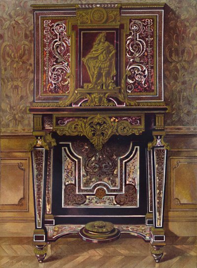 Marquery Kabinet met decoratie in verguld brons, door André Charles Boule, 1903 door Unbekannt