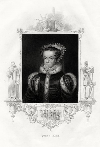 Maria I 1516-1558, ook bekend als Maria Tudor, 1860 door Unbekannt