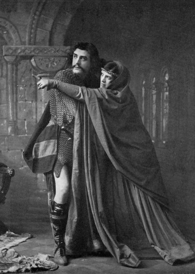 Matheson Lang 1879-1948 en Hutin Britton in Macbeth, 1911-1912 door Unbekannt