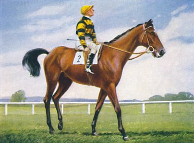 Meadow, Jockey: T. Weston, 1939 door Unbekannt