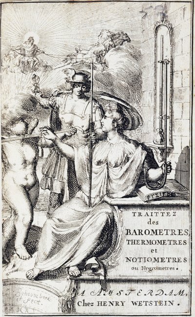 Meteorologische allegorie door Unbekannt