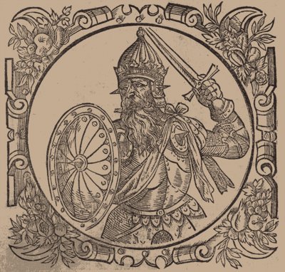 Mindaugas, Koning van Litouwen Uit: Sarmatiae Europeae desscriprio... door A. Guagnini door Unbekannt