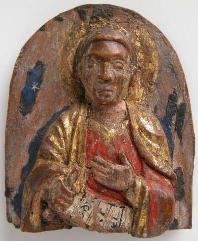 Miniatuur Reliëf van Hebreeuwse Profeet Daniël met Rol, Duits, 1200-1225 door Unbekannt